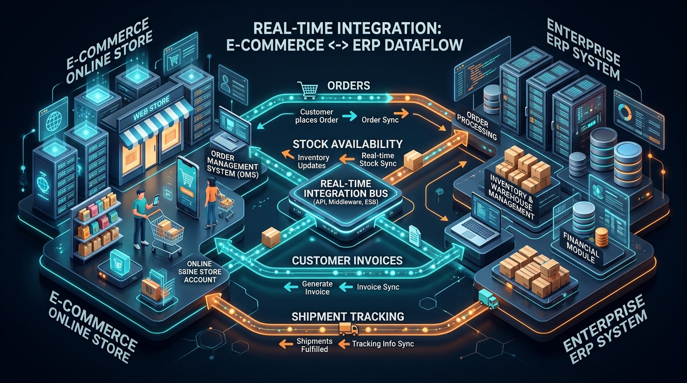 Before Connecting Your ERP and Online Store, Map the Workflow.